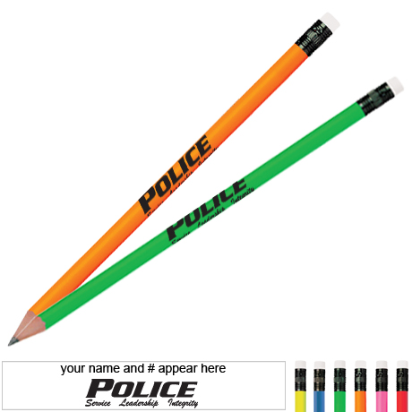 Product Photo 1 Police Service Leadership Integrity Neon Pencil