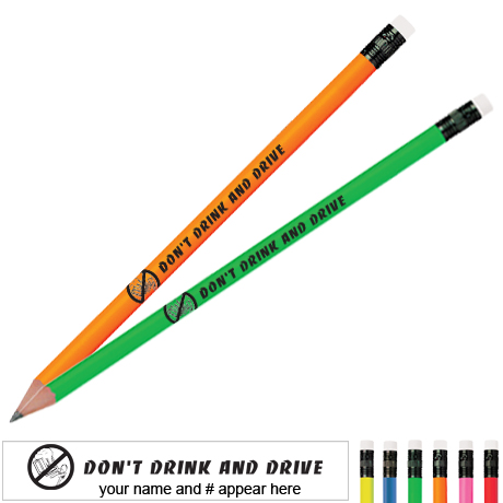 Product Photo 1 Don't Drink and Drive Neon Pencil