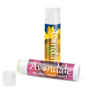 Organic Peppermint Lip Balm in White Tube - SZ5405