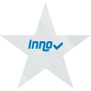 Star Shape Custom Sticker - Clear, 5/8" - GI1240