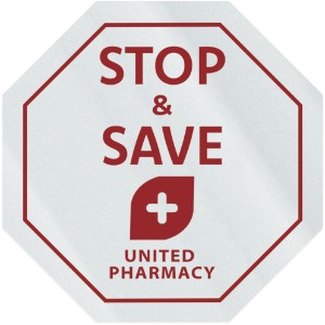 Stop Sign Shape Custom Sticker - Clear, 2-1/4" - GI1235