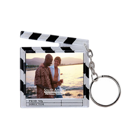 Product Photo 1 Clapboard Snap-In Photo Keytag, White