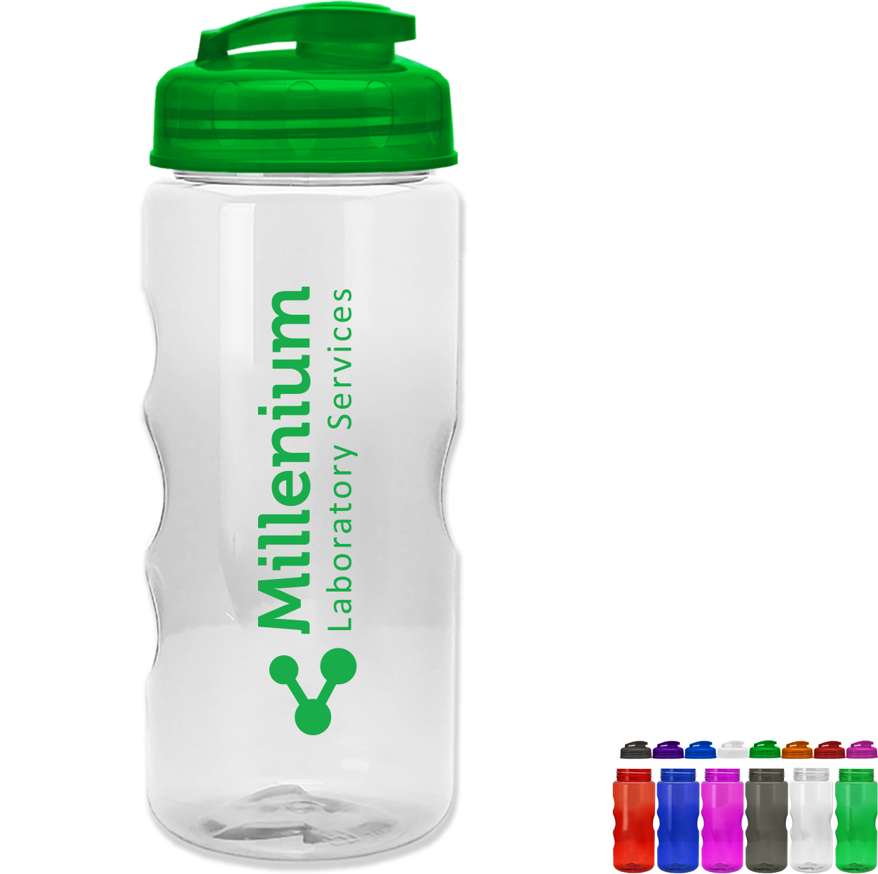 Product Photo 1 Finger Grip Tritan™ Translucent Bottle, 22oz. - Flip Top Lid
