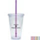 Acrylic Beverage Double Wall Tumbler, 16oz., BPA Free