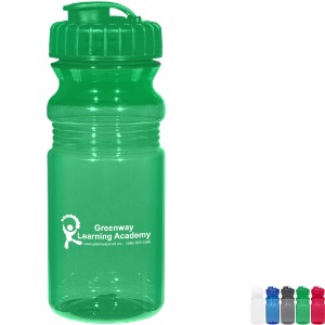 Poly-Clear™ Fitness Bottle with Super Sipper Lid, 20oz. - HT2225