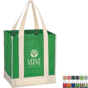 Two Tone Non-Woven  Shopper Tote - HT1580