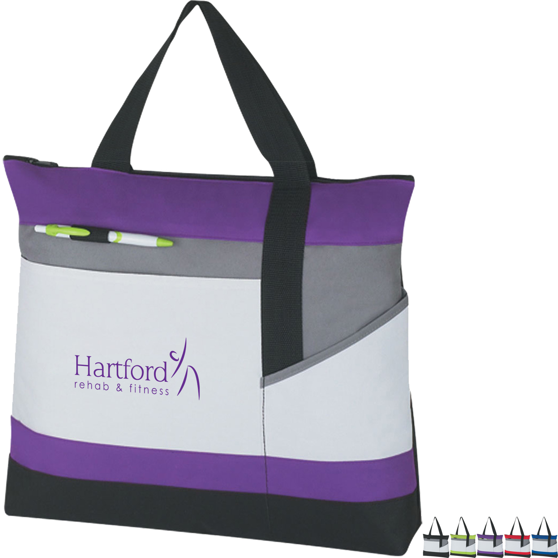 Product Photo 1 Advantage Zippered Polyester Tote