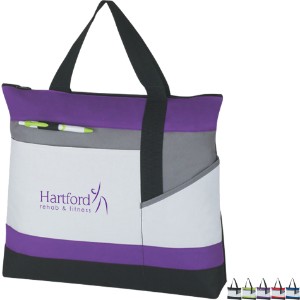 Advantage Zippered Polyester Tote - HT1530