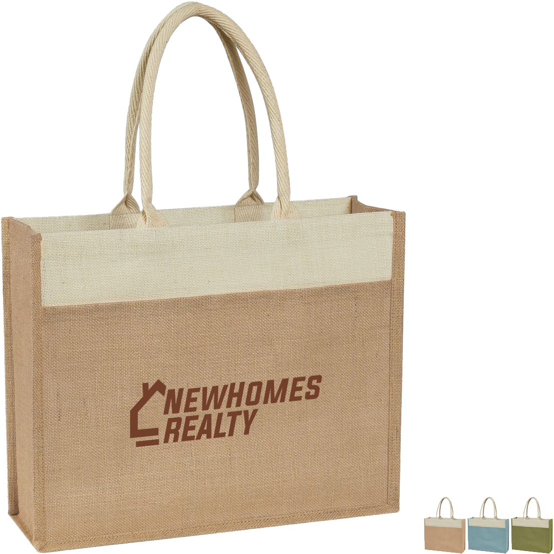 Product Photo 1 Jute Tote with Front Pocket