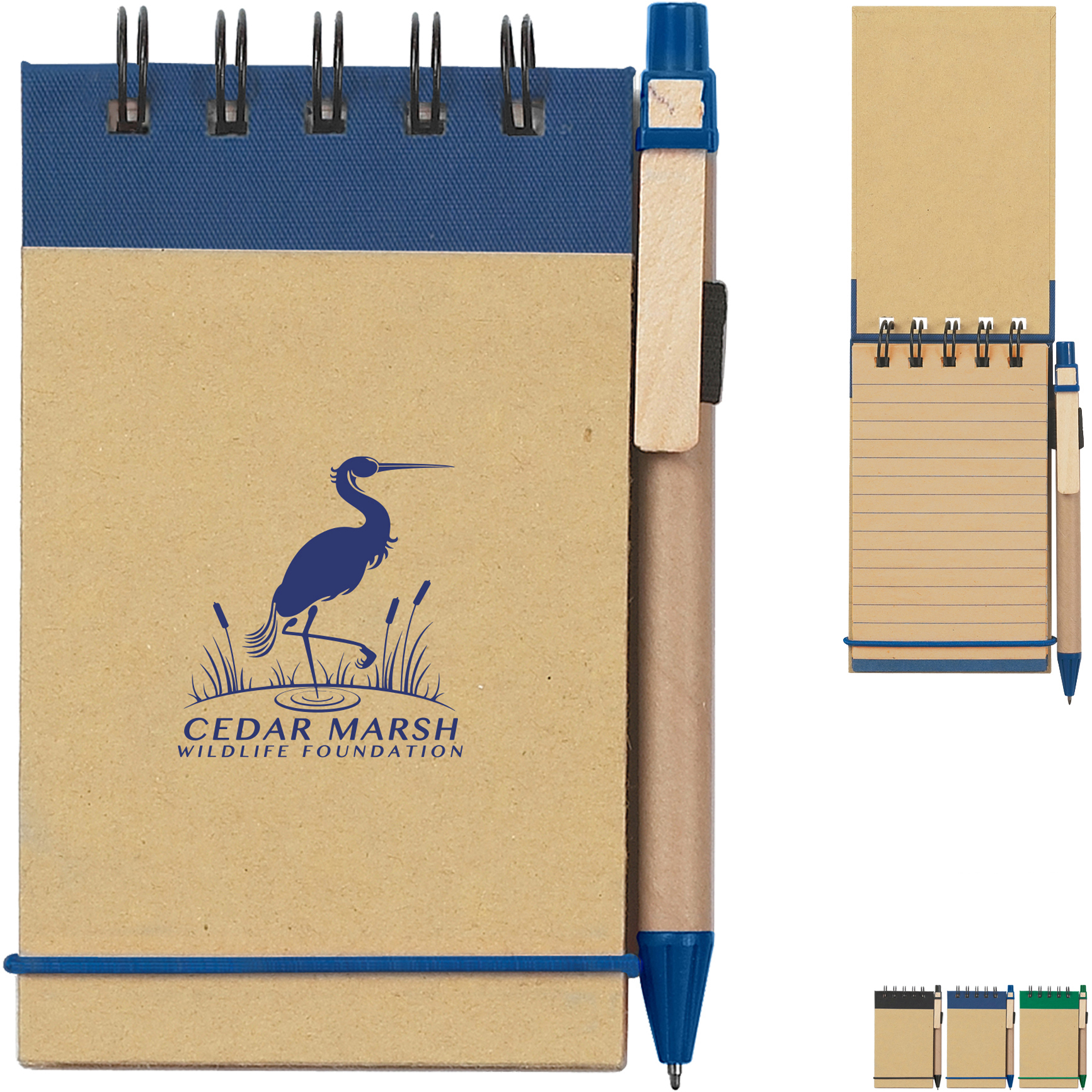Product Photo 1 Eco-Friendly Spiral Jotter & Pen, 3" x 5"