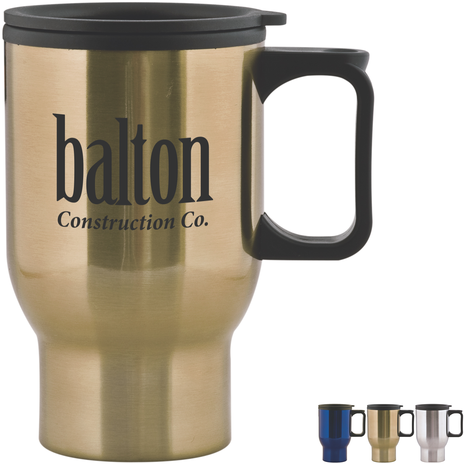 Product Photo 1 Aspen Stainless Travel Mug, 15oz., BPA Free