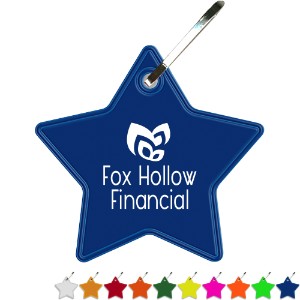 Reflective Hook Zipper Pull, Star - RF3380