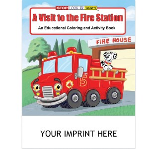 A Visit to the Fire Station Coloring & Activity Book - CLB375