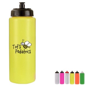 Sports Bottle w/Push Pull Cap, 32oz. w/ Full Color Imprint - AK6070