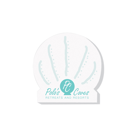 Product Photo 1 Post-it® Custom Printed Die-Cut Notes - Shell Shape