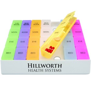 Rainbow Jumbo Medicine Tray, 8-3/4" - BY3210