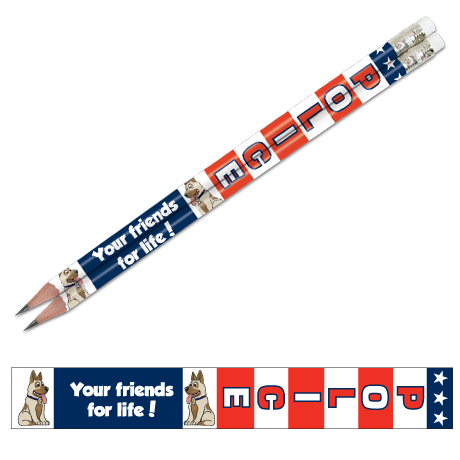 Product Photo 1 Police Your Friends for Life, Patriotic Pencil, Stock