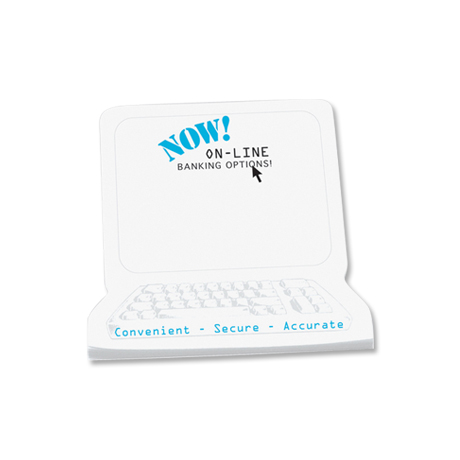 Product Photo 1 Post-it® Custom Printed Die-Cut Notes - Computer Shape