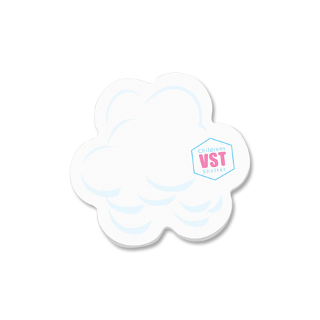 Product Photo 1 Post-it® Custom Printed Die-Cut Notes - Cloud Shape
