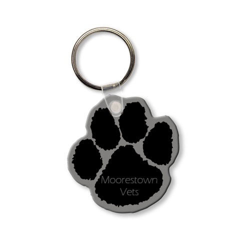 Product Photo 1 Paw Print Soft Vinyl Key Tag