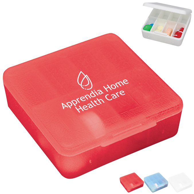 Product Photo 1 Compact Pocket Pill Box, Eight Compartment