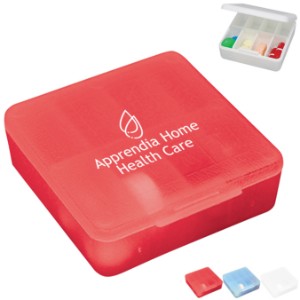 Compact Pocket Pill Box, Eight Compartment - BY3285