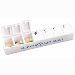 Carry Along All-Week Strip Pill Box, 5-3-4" - BY3250