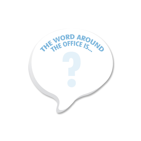 Product Photo 1 Post-it® Custom Printed Die-Cut Notes- Bubble Shape