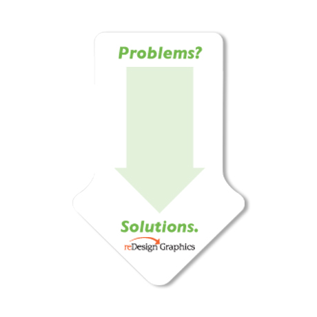 Product Photo 1 Post-it® XL Custom Printed Die-Cut Notes - Arrow Shape