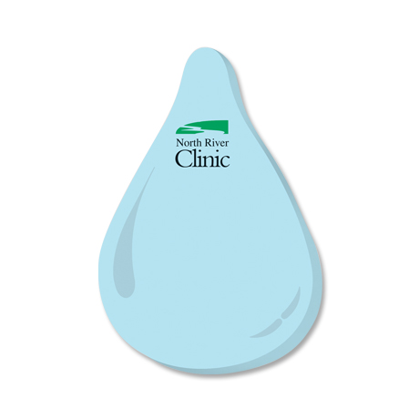 Product Photo 1 Post-it® XL Custom Printed Die-Cut Notes - Droplet Shape
