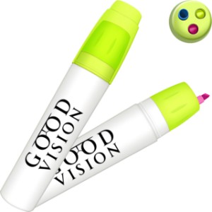 Bullet Twist Action 3 in 1 Highlighter - LK1075