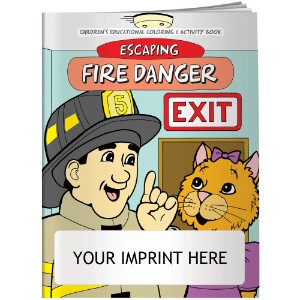 Escaping Fire Danger Coloring & Activity Book - CLB938