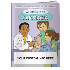 My Visit To The Pharmacy Coloring & Activity Book - Spanish Version - CLB922