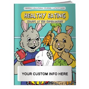 Healthy Eating Starts At The Supermarket Coloring & Activity Book - CLB928