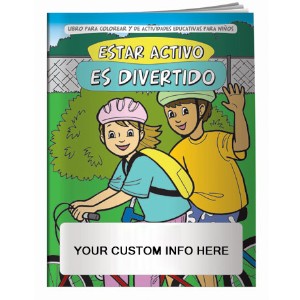 Fitness Is Fun Coloring & Activity Book - Spanish Version - CLB934