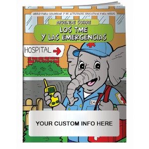 EMT's & Emergencies Coloring & Activity Book - Spanish Version - CLB936
