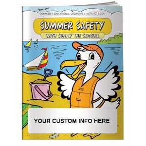 Summer Safety with Sunny the Seagull Coloring & Activity Book - CLB945