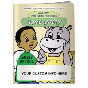 Home Safety w/Harriet the Hippo Coloring & Activity Book - CLB946