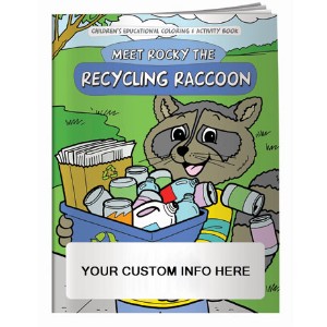 Meet Rocky the Recycling Raccoon Coloring & Activity Book - CLB950