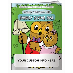 Be Wise with Watt the Energy Saving Owl Coloring & Activity Book - CLB955