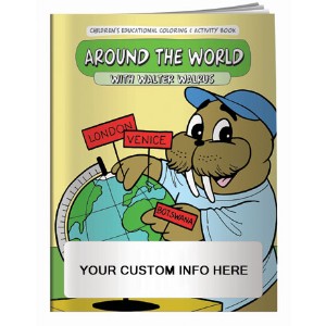 Around the World with Walter Walrus Coloring & Activty Book - CLB956
