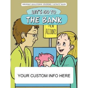 Let's Go to the Bank Coloring & Activity Book - CLB963