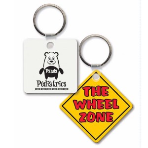 Square Key Tag with Rounded Corners - QY2005