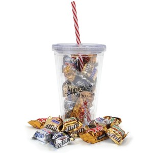 Sip Tumbler & Mini Chocolates Treat Set, "We Appreciate All You Do!" Design, Stock - CLOSEOUT! - SET404