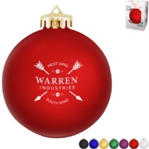 Photo 1 Unbreakable Satin Finish Round Ornament, 3-1/4"