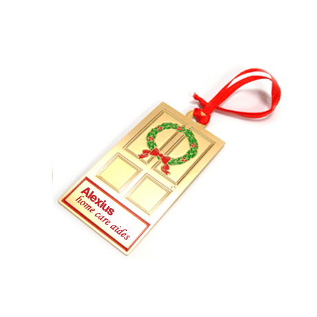 Product Photo 1 Holiday Door Plated Finish Ornament