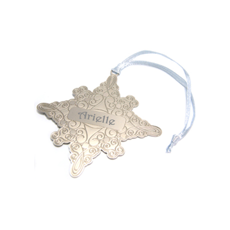 Product Photo 1 Holiday Snowflake Plated Finish Ornament
