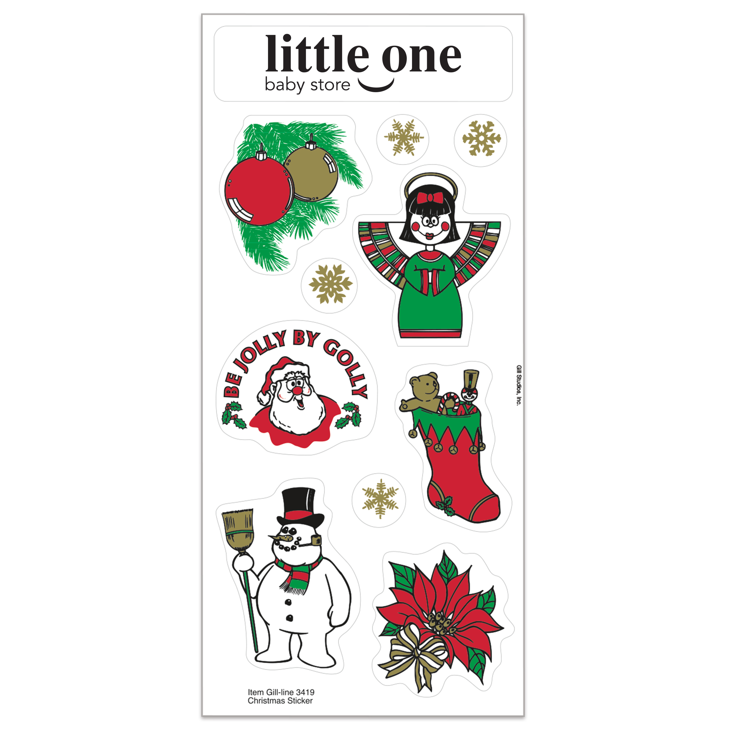 Product Photo 1 Holly Jolly Stickers - Christmas Theme
