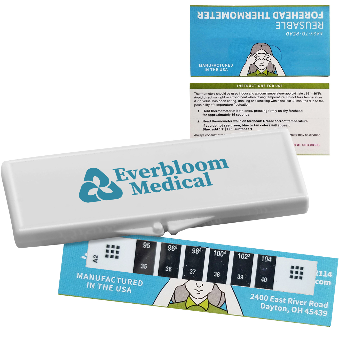 Product Photo 1 Reusable Forehead Thermometer in Case