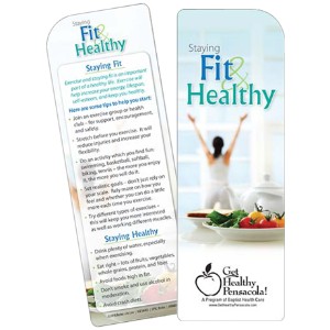 Staying Fit and Healthy Bookmark - BF9155